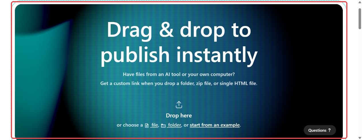 手順9:Netlify Dropを開く