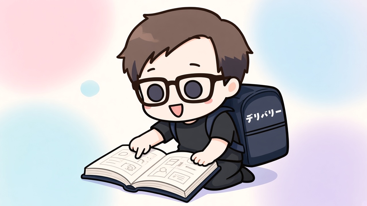 教科書を開いて中身を指さすイロドリのキャラクター